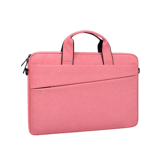 ST03S 15.4 inch Double Side Pockets Wearable Oxford Cloth Soft Handle Portable Laptop Tablet Bag(Pink) - 15 inch by PMC Jewellery | Online Shopping South Africa | PMC Jewellery | Buy Now Pay Later Mobicred