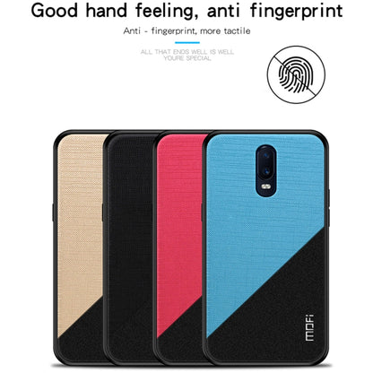 MOFI Shockproof TPU + PC + Cloth Pasted Case for One Plus 6T (Gold) - More Brand by MOFI | Online Shopping South Africa | PMC Jewellery | Buy Now Pay Later Mobicred