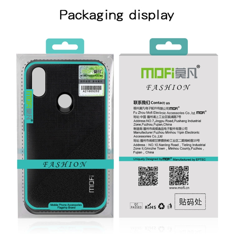 MOFI Shockproof TPU + PC + Cloth Pasted Case for One Plus 6T (Gold) - More Brand by MOFI | Online Shopping South Africa | PMC Jewellery | Buy Now Pay Later Mobicred