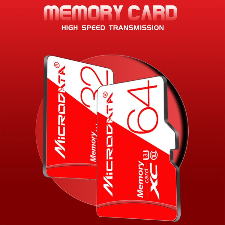 MICRODATA 128GB High Speed U3 Red and White TF(Micro SD) Memory Card - Micro SD Card by MiCRODATA | Online Shopping South Africa | PMC Jewellery | Buy Now Pay Later Mobicred