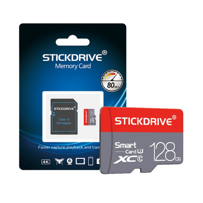 STICKDRIVE 128GB U3 Red and Grey TF(Micro SD) Memory Card - Micro SD Card by STICKDRIVE | Online Shopping South Africa | PMC Jewellery | Buy Now Pay Later Mobicred