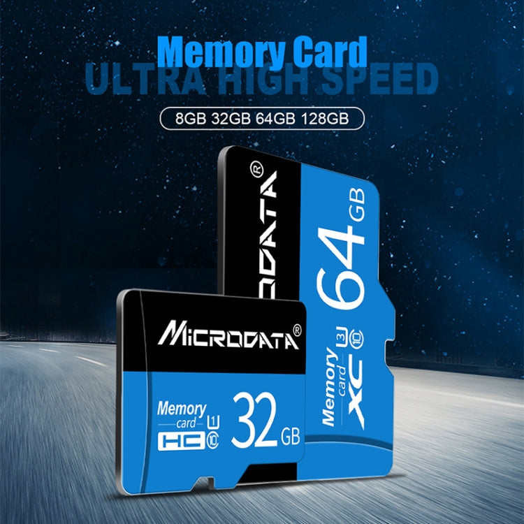 MICRODATA 128GB U3 Blue and Black TF(Micro SD) Memory Card - Micro SD Card by MiCRODATA | Online Shopping South Africa | PMC Jewellery | Buy Now Pay Later Mobicred