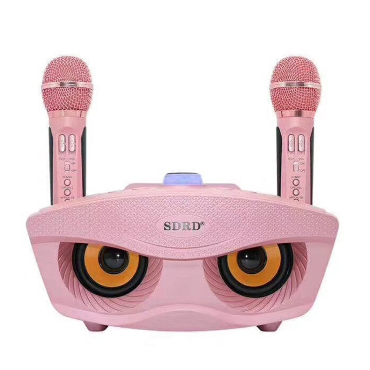 SD-306 2 in 1 Family KTV Portable Wireless Live Dual Microphone + Bluetooth Speaker(Pink) - Microphone by PMC Jewellery | Online Shopping South Africa | PMC Jewellery | Buy Now Pay Later Mobicred