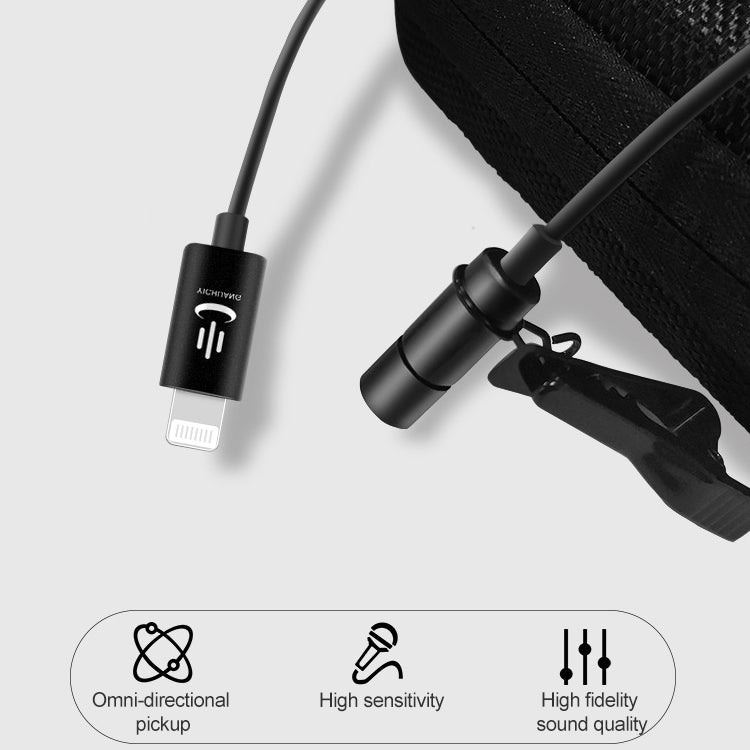 YICHUANG YC-VM40 8 Pin Port Dual Modes Lavalier Recording Microphone, Cable Length: 6m - Microphone by YICHUANG | Online Shopping South Africa | PMC Jewellery | Buy Now Pay Later Mobicred