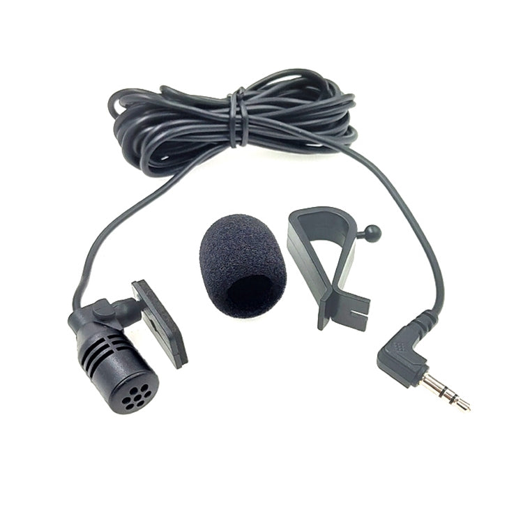 ZJ015MR Stereo 3.5mm Angle Head Plug Car Navigation DVD External Paste Microphone, Length: 3m - Microphone by PMC Jewellery | Online Shopping South Africa | PMC Jewellery