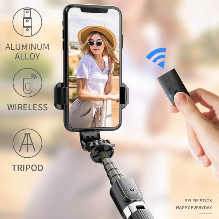 L03 Aluminum Alloy Foldable Bluetooth Tripod Selfie Stick (Black) - Selfie Sticks by PMC Jewellery | Online Shopping South Africa | PMC Jewellery | Buy Now Pay Later Mobicred