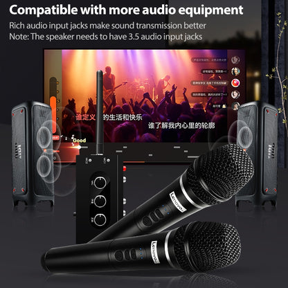 Original Lenovo TW01C TV K Song Dual Wireless Microphone with Sound Card Set - Microphone by Lenovo | Online Shopping South Africa | PMC Jewellery | Buy Now Pay Later Mobicred