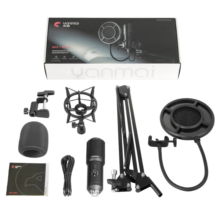 Yanmai Q10B USB Recording Microphone Kit - Microphone by Yanmai | Online Shopping South Africa | PMC Jewellery | Buy Now Pay Later Mobicred