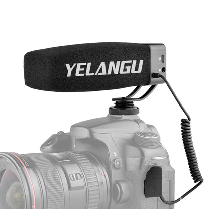 YELANG MIC09 Shotgun Gain Condenser Broadcast Microphone with Windshield for Canon / Nikon / Sony DSLR Cameras, Smartphones(Black) - Camera Microphone by YICHUANG | Online Shopping South Africa | PMC Jewellery | Buy Now Pay Later Mobicred