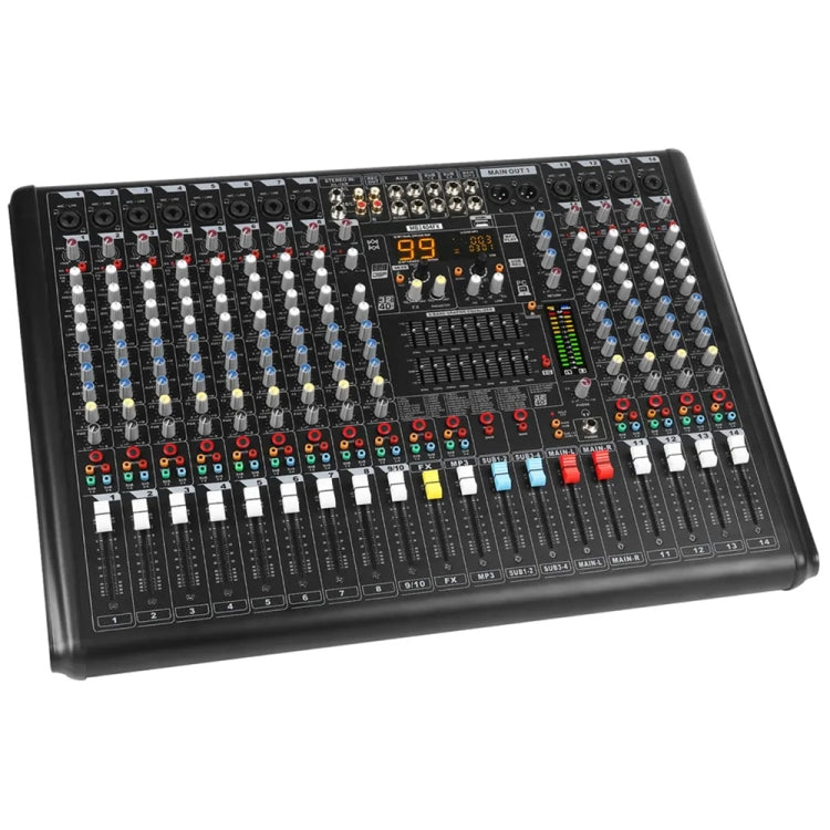 XTUGA B1404FX 14 Channels Bluetooth Audio Mixer Digital DJ Controller Sound Mixing Console (UK Plug) - Live Sound Effects Processors by XTUGA | Online Shopping South Africa | PMC Jewellery | Buy Now Pay Later Mobicred