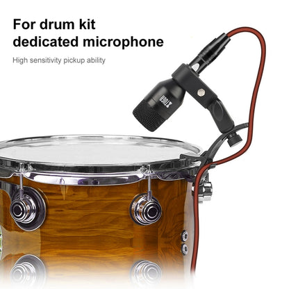 XTUGA DI7 7-Piece Wired Dynamic Drum Mic Kit Kick Bass Tom/Snare Cymbals Microphone Set with XLR Cables - Microphone by XTUGA | Online Shopping South Africa | PMC Jewellery | Buy Now Pay Later Mobicred