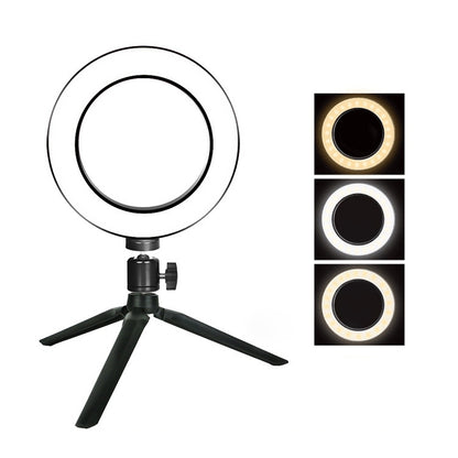 Live Broadcast Self-timer Dimming Ring LED Beauty Selfie Light with Small Table Tripod, Selfie Light Diameter: 16cm - Selfie Light by PMC Jewellery | Online Shopping South Africa | PMC Jewellery | Buy Now Pay Later Mobicred