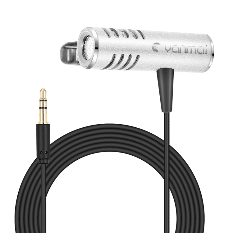 Yanmai R933 Professional Clip-on Lapel Mic Lavalier Omni-directional Double Condenser Microphone Silver, For Live Broadcast, Show, KTV, etc - Microphone by Yanmai | Online Shopping South Africa | PMC Jewellery | Buy Now Pay Later Mobicred