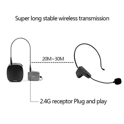 ASiNG WM01 2.4GHz Wireless Audio Transmission Electronic Pickup Microphone, Transmission Distance: 50m - Midrange Speaker & Frequency Divider by ASiNG | Online Shopping South Africa | PMC Jewellery | Buy Now Pay Later Mobicred