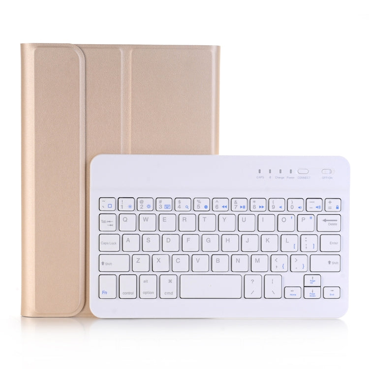 A03 for iPad mini 3 / 2 / 1 Universal Ultra-thin ABS Horizontal Flip Tablet Case + Bluetooth Keyboard(Gold) - For iPad mini by PMC Jewellery | Online Shopping South Africa | PMC Jewellery | Buy Now Pay Later Mobicred