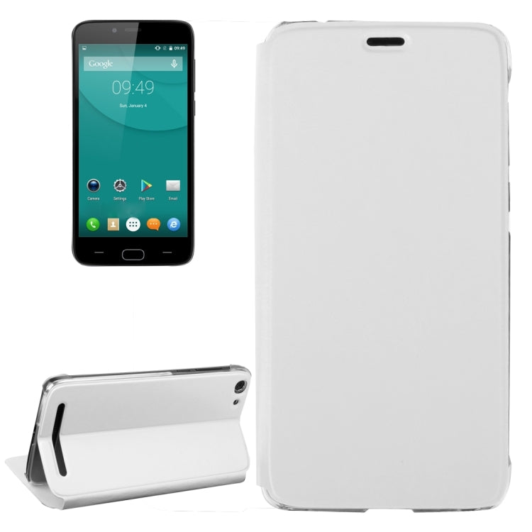 Horizontal Flip Leather Case with Holder for DOOGEE Y200(White) - More Brand by PMC Jewellery | Online Shopping South Africa | PMC Jewellery | Buy Now Pay Later Mobicred