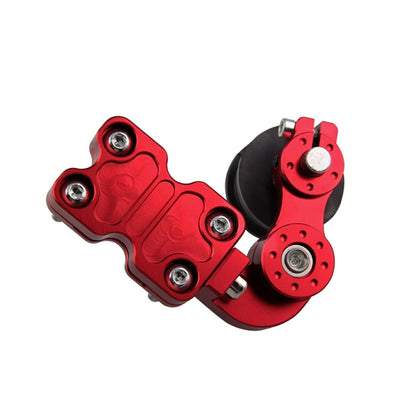 HC154 Motorcycle Modified Accessories Universal Aluminum Alloy Chain Adjuster(Red) - Replacement Parts by PMC Jewellery | Online Shopping South Africa | PMC Jewellery | Buy Now Pay Later Mobicred