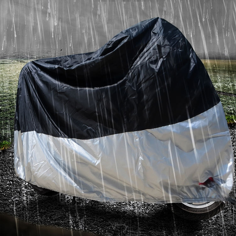 210D Oxford Cloth Motorcycle Electric Car Rainproof Dust-proof Cover, Size: XL (Silver) - Raincoat by PMC Jewellery | Online Shopping South Africa | PMC Jewellery | Buy Now Pay Later Mobicred