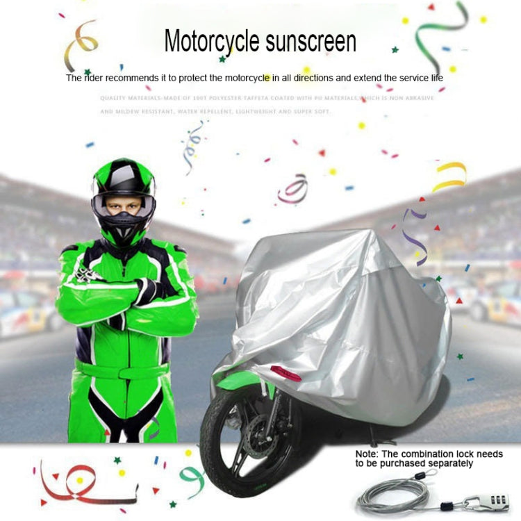 210D Oxford Cloth Motorcycle Electric Car Rainproof Dust-proof Cover, Size: XXL (Black Silver) - Raincoat by PMC Jewellery | Online Shopping South Africa | PMC Jewellery | Buy Now Pay Later Mobicred