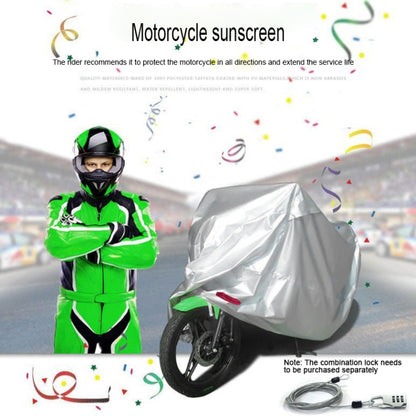 210D Oxford Cloth Motorcycle Electric Car Rainproof Dust-proof Cover, Size: XXL (Silver) - Raincoat by PMC Jewellery | Online Shopping South Africa | PMC Jewellery | Buy Now Pay Later Mobicred