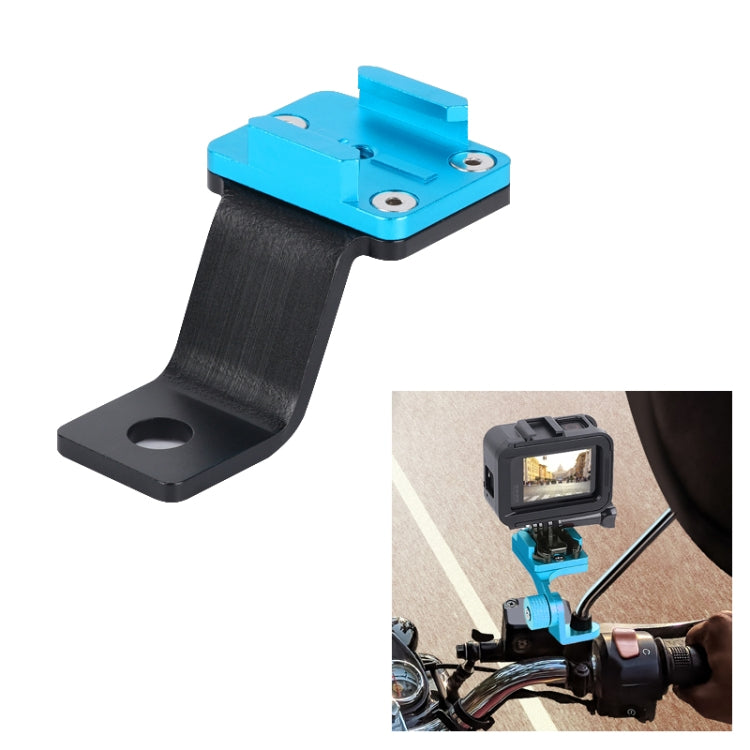 RUIGPRO Motorcycle Handlebar Alloy Phone Bracket for GoPro/ Insta360/DJI OSMO Sport Camera(Cyan) - Bicycle Handlebar Mount by PMC Jewellery | Online Shopping South Africa | PMC Jewellery | Buy Now Pay Later Mobicred