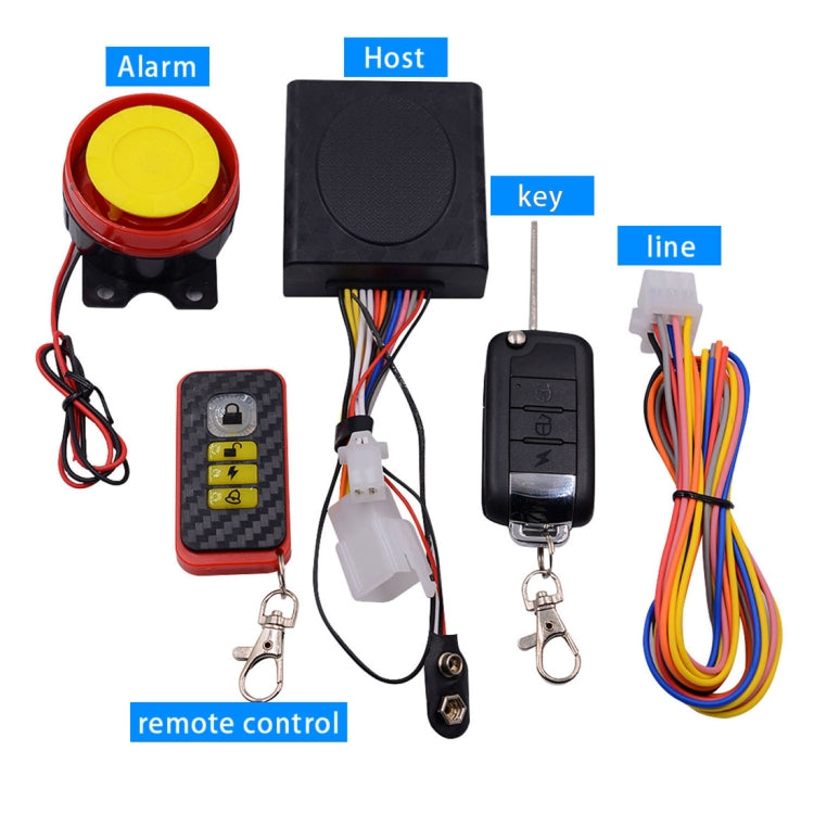 Motorcycle Smart Unidirectional Security Alarm System with Remote Control / Foldable Key, without Battery - Theft Protection by PMC Jewellery | Online Shopping South Africa | PMC Jewellery