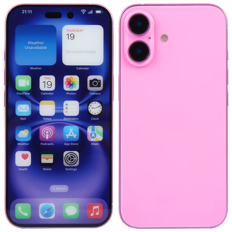 For iPhone 16 Color Screen Non-Working Fake Dummy Display Model (Pink) - For iPhone & iPad by PMC Jewellery | Online Shopping South Africa | PMC Jewellery | Buy Now Pay Later Mobicred