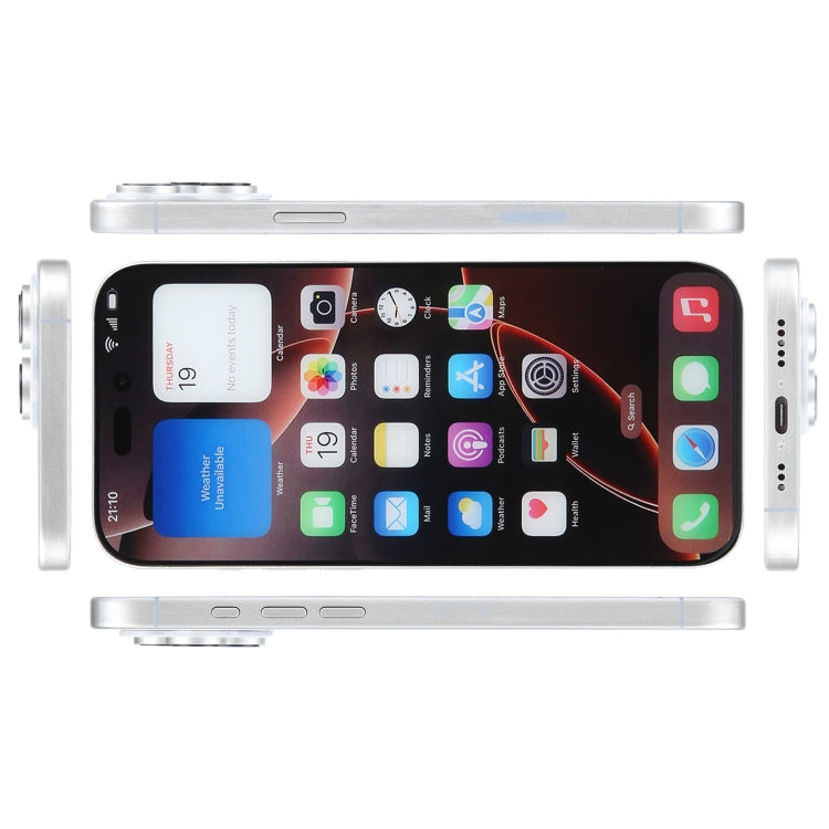 For iPhone 16 Pro Color Screen Non-Working Fake Dummy Display Model (White) - For iPhone & iPad by PMC Jewellery | Online Shopping South Africa | PMC Jewellery | Buy Now Pay Later Mobicred