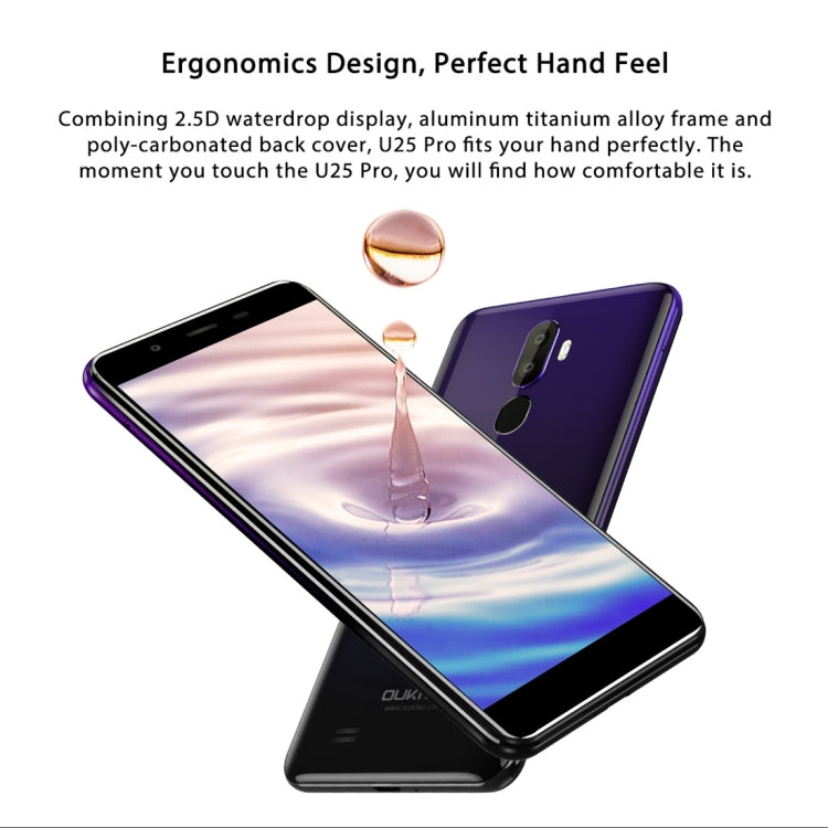 [HK Warehouse] OUKITEL U25 Pro, 4GB+64GB, Dual Back Cameras, Fingerprint Identification, 5.5 inch Android 8.1 MTK6750T Octa Core up to 1.5GHz, Network: 4G, Dual SIM, OTG, OTA(Twilight) - Other by OUKITEL | Online Shopping South Africa | PMC Jewellery | Buy Now Pay Later Mobicred