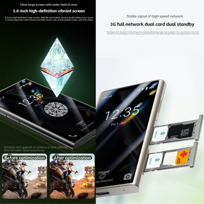 SOYES S24 Pro, 2GB+16GB, 3.0 inch Android 9.0 MTK6580 Quad Core, Bluetooth, WiFi, Network: 3G, Dual SIM (Green) - SOYES by SOYES | Online Shopping South Africa | PMC Jewellery | Buy Now Pay Later Mobicred