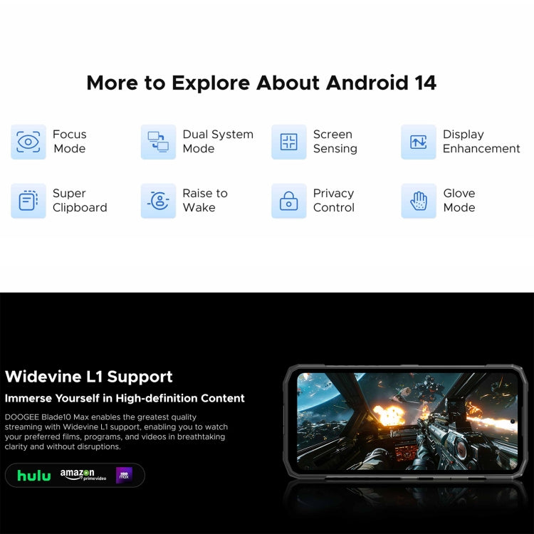 [HK Warehouse] DOOGEE Blade 10 Max, 8GB+256GB, 6.56 inch + 1.54 inch Android 14 Spreadtrum T606 Octa Core, Network: 4G, OTG, NFC (Black) - DOOGEE by DOOGEE | Online Shopping South Africa | PMC Jewellery | Buy Now Pay Later Mobicred