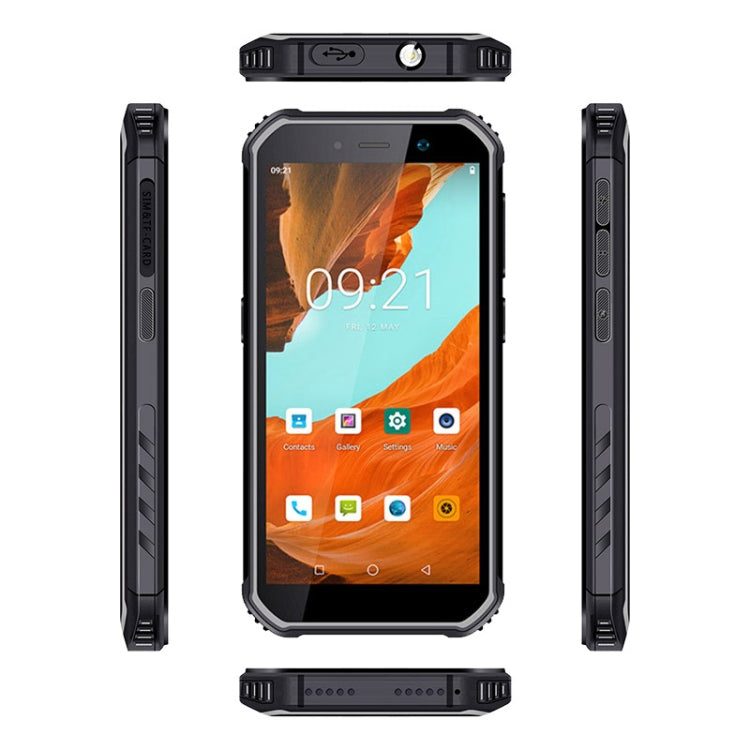 UNIWA F963 Pro Rugged Smart Phone, 6GB+128GB, 5.5 inch Android 13, Unisoc T606 Octa Core, NFC, Fingerprint Unlock, 4G Network, AU Plug (Black Grey) - UNIWA by UNIWA | Online Shopping South Africa | PMC Jewellery | Buy Now Pay Later Mobicred