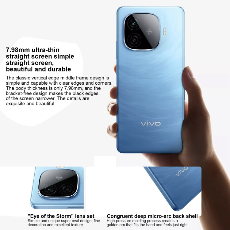 vivo Y200 GT, Dual Back Cameras, 8GB+256GB, Face ID Screen Fingerprint Identification, 6.78 inch Android 14.0 OriginOS 4 Snapdragon 7 Gen 3 Octa Core 2.63GHz, OTG, NFC, Network: 5G, Support Google Play (Blue) - vivo by vivo | Online Shopping South Africa | PMC Jewellery | Buy Now Pay Later Mobicred