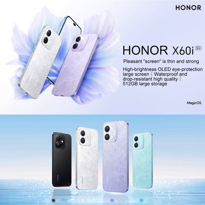 Honor X60i,  8GB+256GB, Screen Fingerprint, 6.7 inch MagicOS 8.0 Dimensity 6080 Octa Core, Network: 5G, OTG, Not Support Google Play (Black) - Honor by Huawei | Online Shopping South Africa | PMC Jewellery | Buy Now Pay Later Mobicred