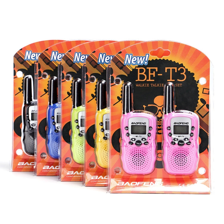 2 PCS BaoFeng BF-T3 1W Children Single Band Radio Handheld Walkie Talkie with Monitor Function, UK Plug - Handheld Walkie Talkie by BAOFENG | Online Shopping South Africa | PMC Jewellery | Buy Now Pay Later Mobicred