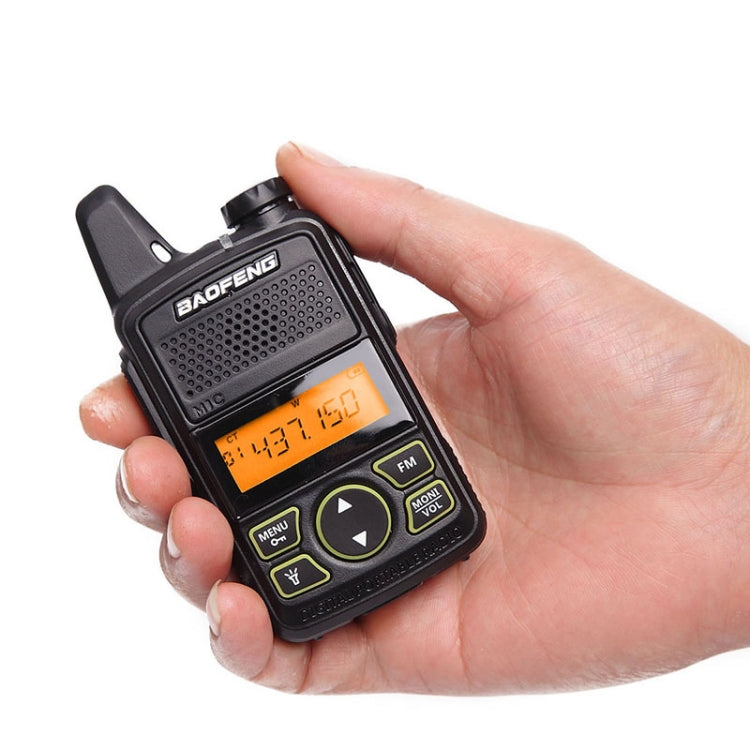 BaoFeng BF-T1 Single Band Radio Handheld Walkie Talkie, US Plug - Handheld Walkie Talkie by BAOFENG | Online Shopping South Africa | PMC Jewellery | Buy Now Pay Later Mobicred