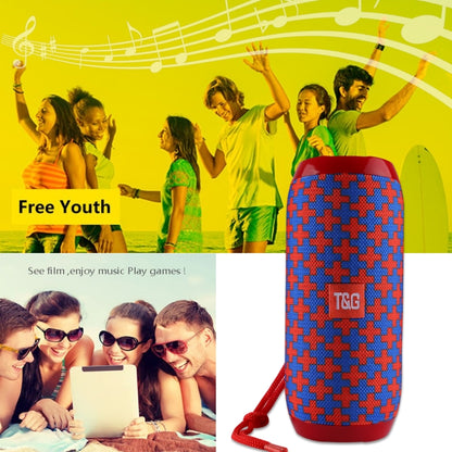 T&G TG117 Portable Bluetooth Stereo Speaker, with Built-in MIC, Support Hands-free Calls & TF Card & AUX IN & FM, Bluetooth Distance: 10m(Red) - Desktop Speaker by T&G | Online Shopping South Africa | PMC Jewellery | Buy Now Pay Later Mobicred