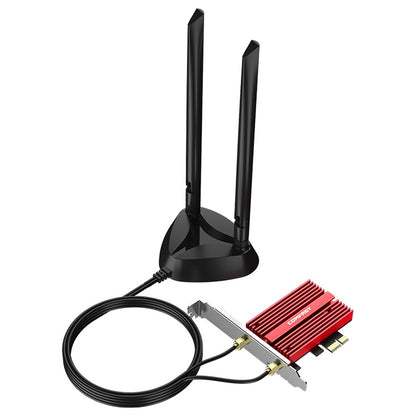 COMFAST CF-AX210 PLUS 5374Mbps Tri-band + Bluetooth 5.2 Wireless WiFi6E PCI-E Network Card - USB Network Adapter by COMFAST | Online Shopping South Africa | PMC Jewellery | Buy Now Pay Later Mobicred