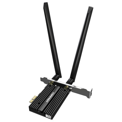 COMFAST CF-AX210 PRO 5374Mbps Tri-band + Bluetooth 5.2 Wireless WiFi6E PCI-E Network Card with Heat Sink - USB Network Adapter by COMFAST | Online Shopping South Africa | PMC Jewellery | Buy Now Pay Later Mobicred