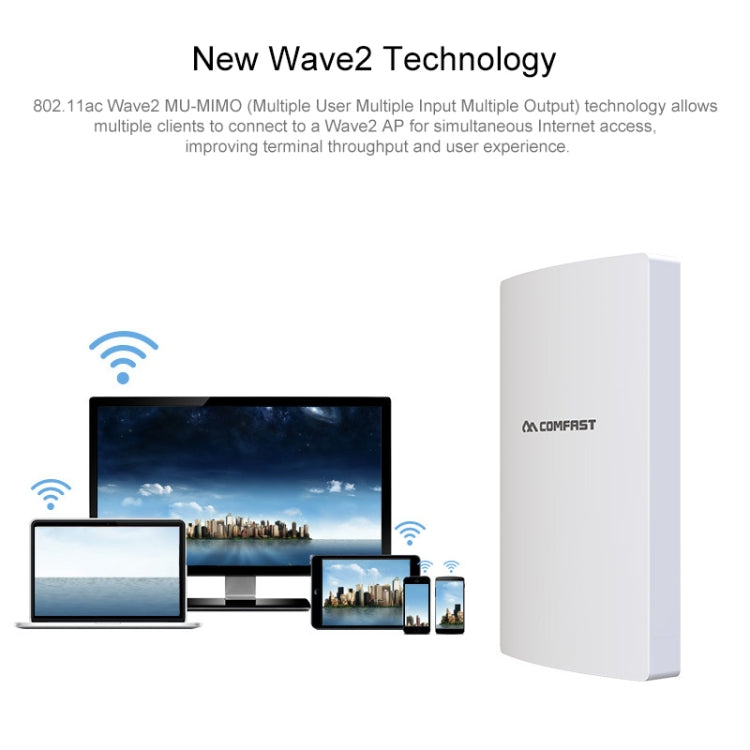 COMFAST CF-WA350 1300Mbps Outdoor POE Signal Amplifier Wireless Router / AP - Wireless Routers by COMFAST | Online Shopping South Africa | PMC Jewellery | Buy Now Pay Later Mobicred