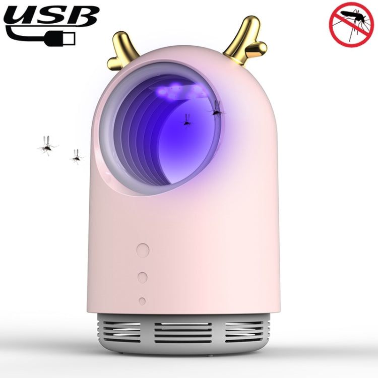 169 Deer Style USB Photocatalyst Mosquito Killer Light Fly Killer Insect Repellent(Pink) - Repellents by PMC Jewellery | Online Shopping South Africa | PMC Jewellery | Buy Now Pay Later Mobicred