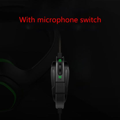 IPEGA PG-R006 Computer Games Wired Headset Noise Reduction Headphones with Mic for Sony PS4 / Nintendo Switch Lite / PC / Phones(Green) - Multimedia Headset by ipega | Online Shopping South Africa | PMC Jewellery | Buy Now Pay Later Mobicred