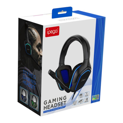 IPEGA PG-R006 Computer Games Wired Headset Noise Reduction Headphones with Mic for Sony PS4 / Nintendo Switch Lite / PC / Phones(Blue) - Multimedia Headset by ipega | Online Shopping South Africa | PMC Jewellery | Buy Now Pay Later Mobicred