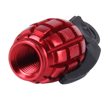 4 PCS Universal Grenade Shaped Car Tire Valve Caps(Red) - Tire Valve Caps by PMC Jewellery | Online Shopping South Africa | PMC Jewellery