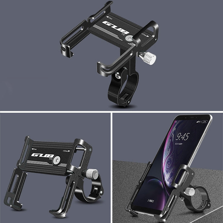 GUB P10 Aluminum Bike Phone Holder(Black) - Holders by GUB | Online Shopping South Africa | PMC Jewellery | Buy Now Pay Later Mobicred