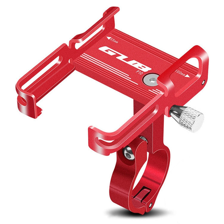 GUB P10 Aluminum Bike Phone Holder(Red) - Holders by GUB | Online Shopping South Africa | PMC Jewellery | Buy Now Pay Later Mobicred