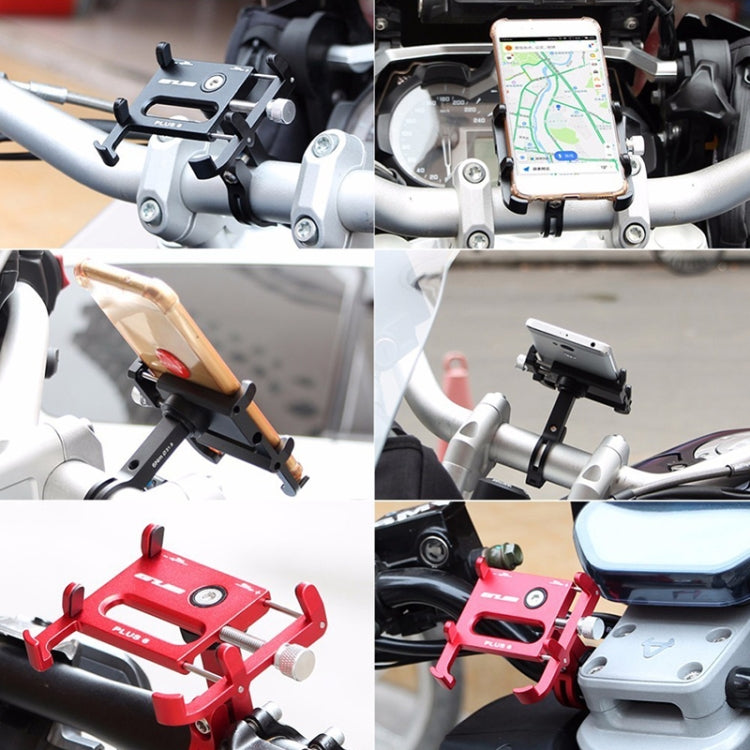 GUB Plus 6 Aluminum Alloy MTB Bike Bicycle Phone Holder(Titanium Color) - Holders by GUB | Online Shopping South Africa | PMC Jewellery | Buy Now Pay Later Mobicred
