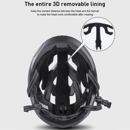 GUB SV10 PC + EPS Breathable Bike Helmet Cycling Helmet With Taillights (Titanium Color) - Protective Helmet & Masks by GUB | Online Shopping South Africa | PMC Jewellery | Buy Now Pay Later Mobicred