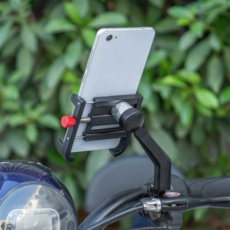 PROMEND SJJ-275E Bicycle Aluminum Alloy Phone Holder for Handlebar (Black) - Holders by PROMEND | Online Shopping South Africa | PMC Jewellery | Buy Now Pay Later Mobicred