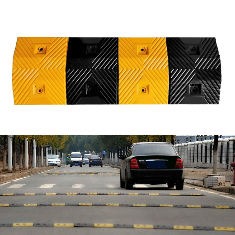 Trapezoid Herringbone Rubber Speed Bump, Size: 100x35x5cm - Speed Bumps by PMC Jewellery | Online Shopping South Africa | PMC Jewellery